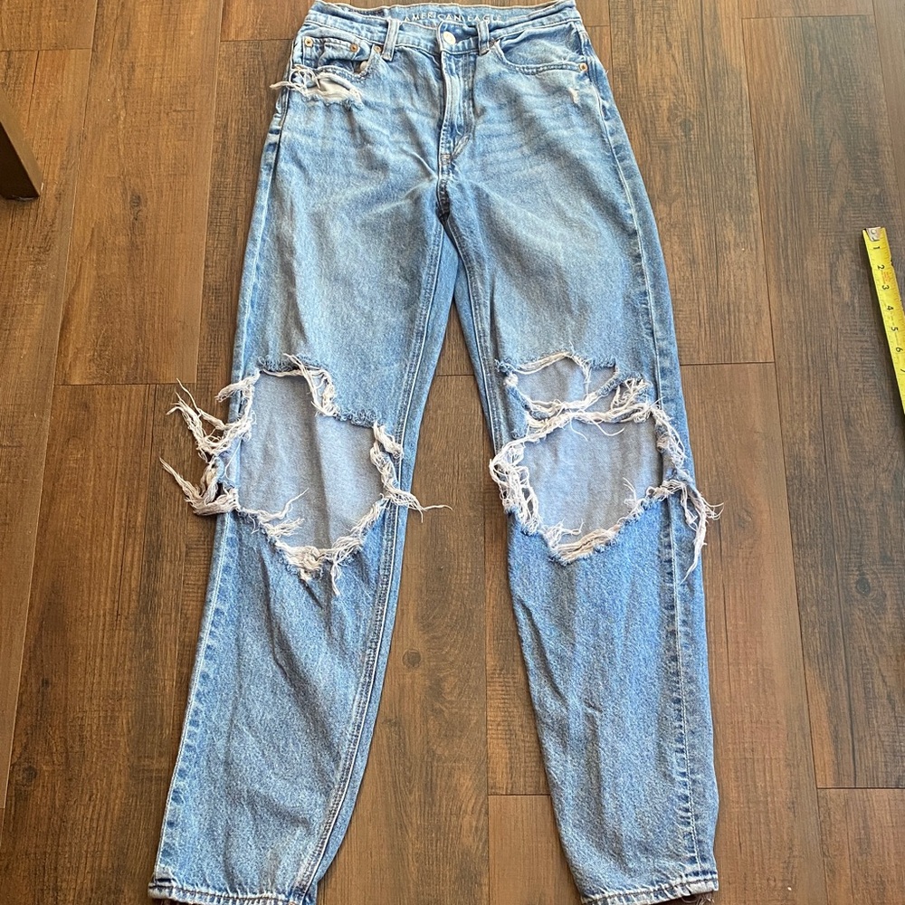 American Eagle Outfitters Light Blue Denim - Picture 4 of 10